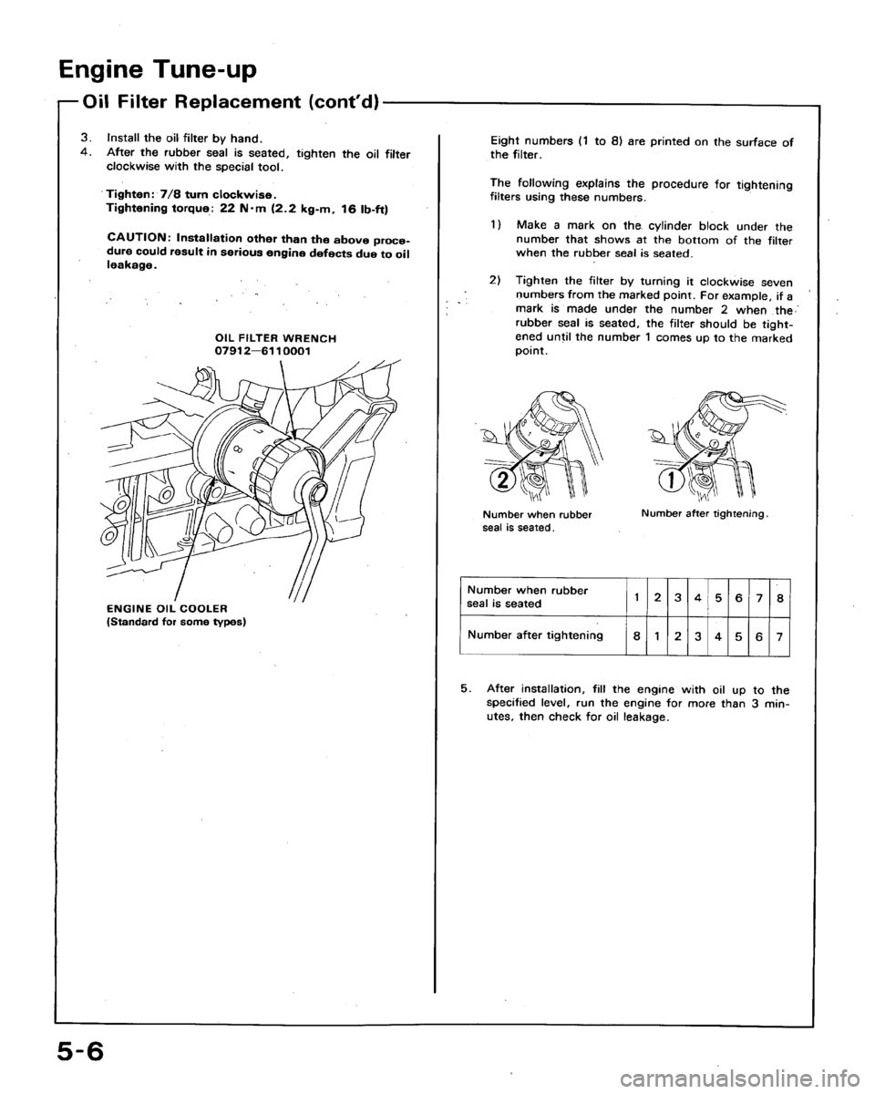 HONDA ACCORD 1989 CB / 4.G Repair Manual 