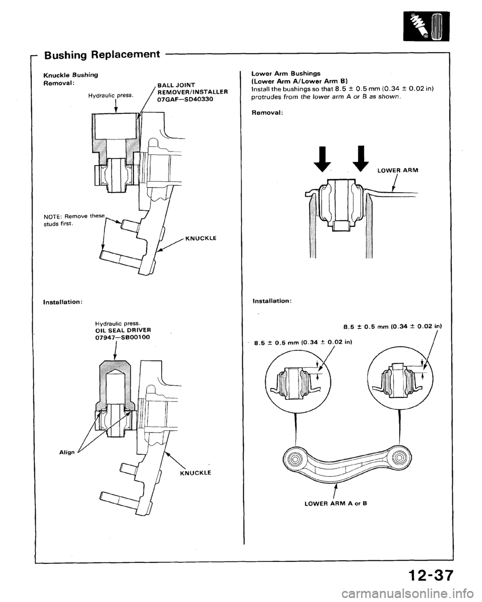 HONDA ACCORD 1994 CB / 4.G Workshop Manual HONDA ACCORD 1994 CB / 4.G Workshop Manual