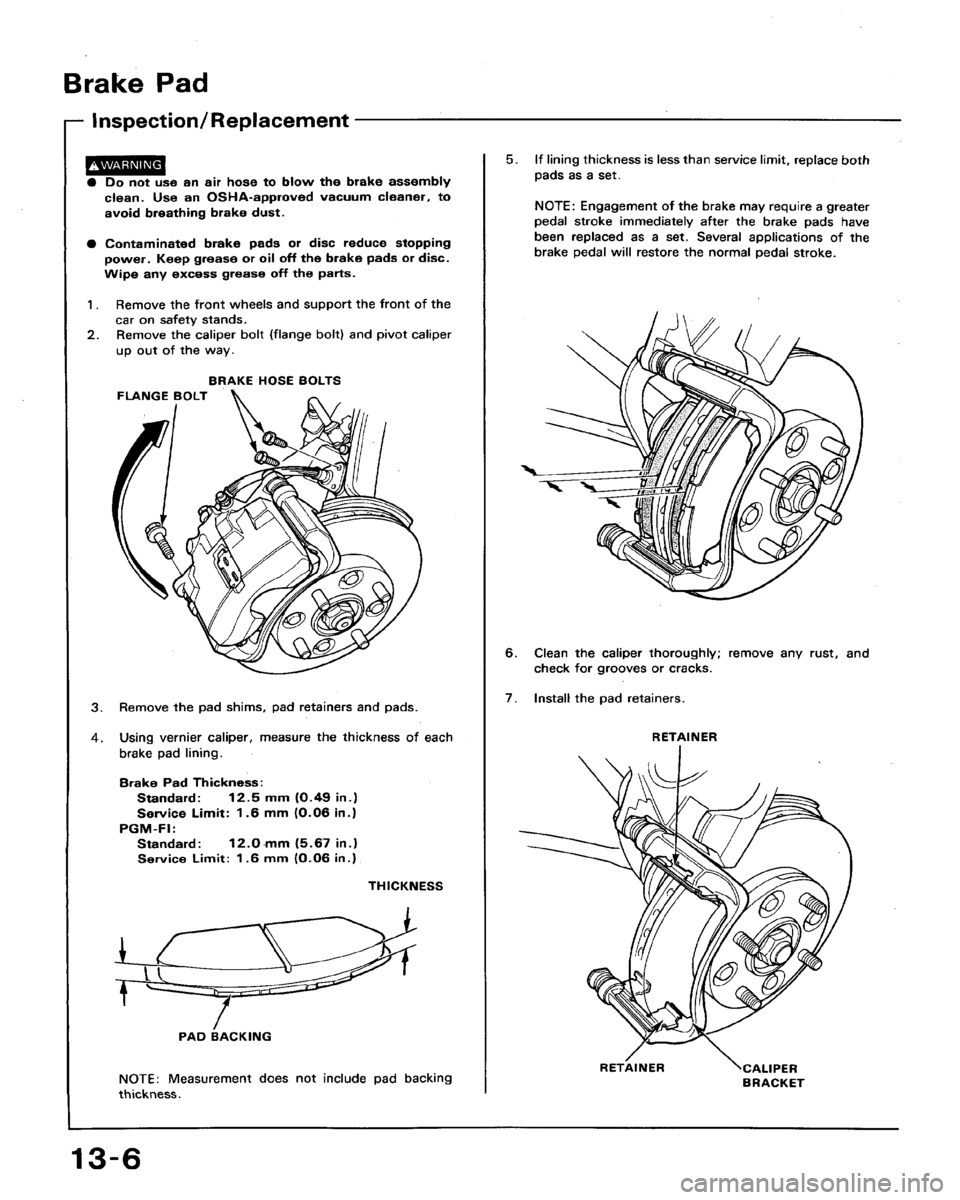 HONDA ACCORD 1994 CB / 4.G Workshop Manual HONDA ACCORD 1994 CB / 4.G Workshop Manual