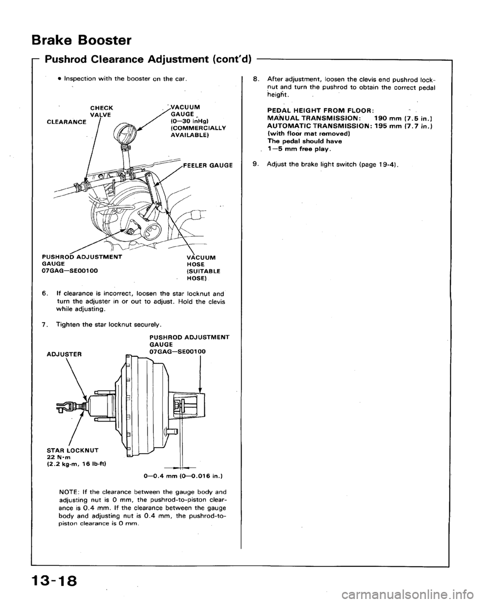 HONDA ACCORD 1994 CB / 4.G Workshop Manual HONDA ACCORD 1994 CB / 4.G Workshop Manual