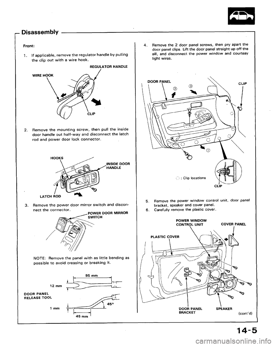 HONDA ACCORD 1994 CB / 4.G Workshop Manual HONDA ACCORD 1994 CB / 4.G Workshop Manual