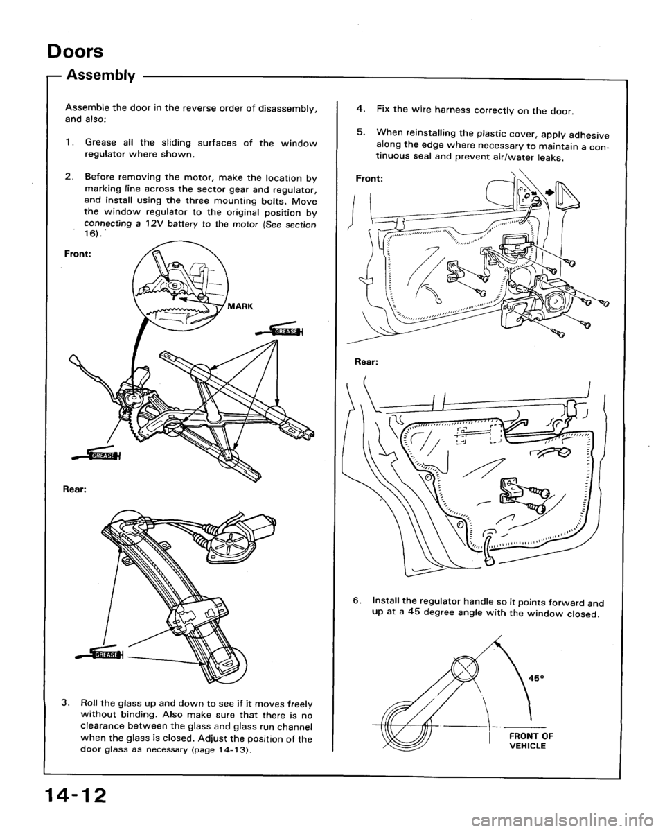 HONDA ACCORD 1994 CB / 4.G Workshop Manual HONDA ACCORD 1994 CB / 4.G Workshop Manual