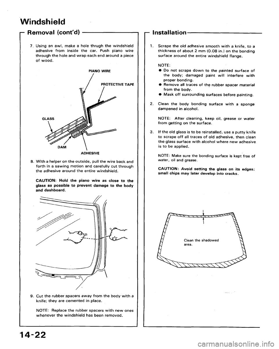 HONDA ACCORD 1994 CB / 4.G Workshop Manual HONDA ACCORD 1994 CB / 4.G Workshop Manual
