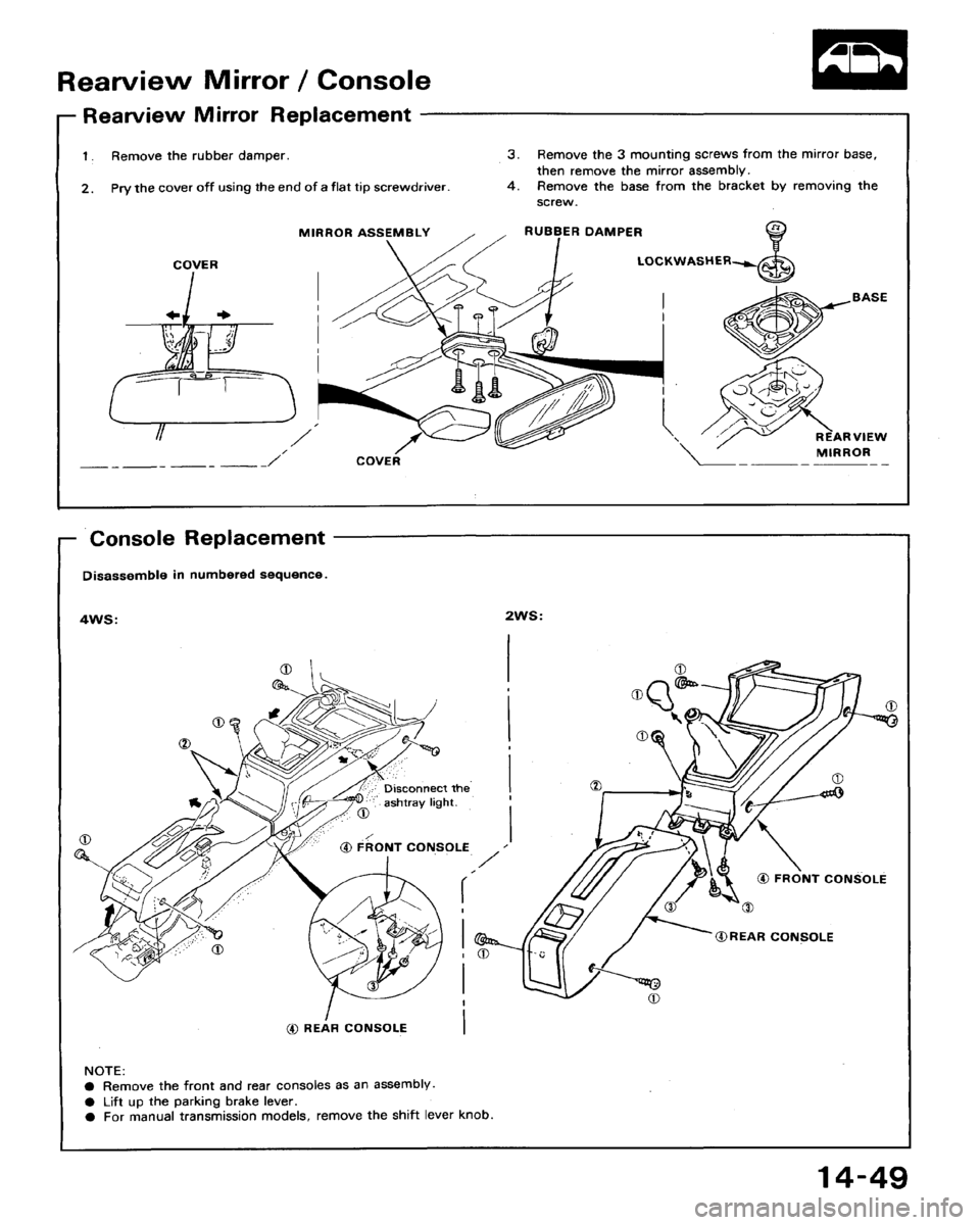 HONDA ACCORD 1994 CB / 4.G Workshop Manual HONDA ACCORD 1994 CB / 4.G Workshop Manual