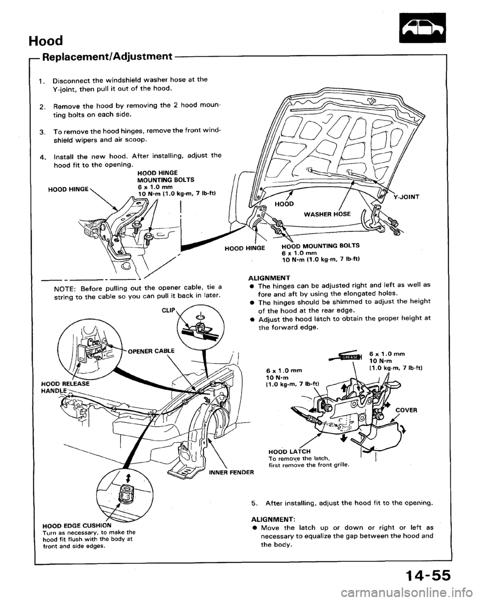 HONDA ACCORD 1994 CB / 4.G Workshop Manual HONDA ACCORD 1994 CB / 4.G Workshop Manual