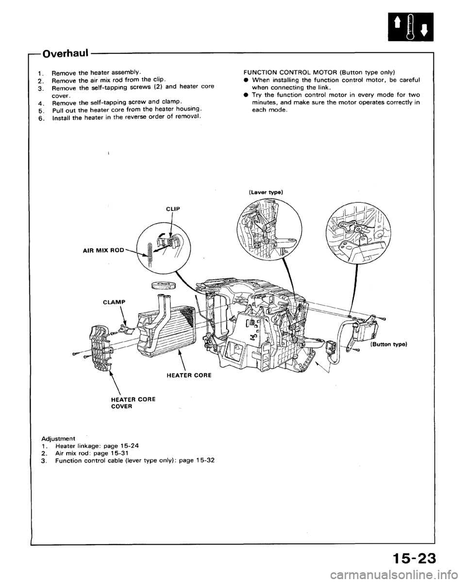 HONDA ACCORD 1994 CB / 4.G Workshop Manual HONDA ACCORD 1994 CB / 4.G Workshop Manual