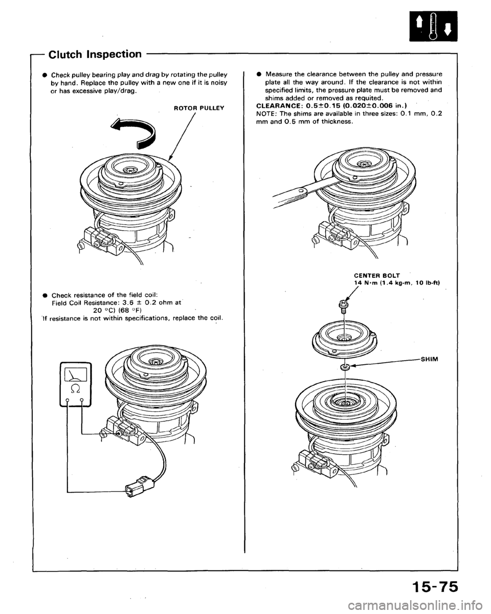 HONDA ACCORD 1990 CB / 4.G Workshop Manual HONDA ACCORD 1990 CB / 4.G Workshop Manual