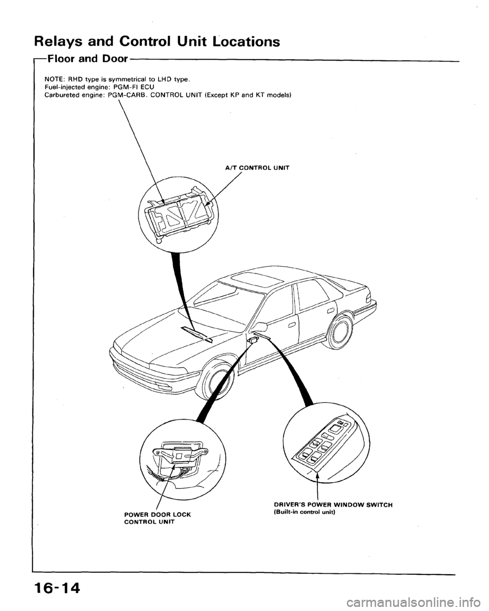 HONDA ACCORD 1990 CB / 4.G Workshop Manual HONDA ACCORD 1990 CB / 4.G Workshop Manual
