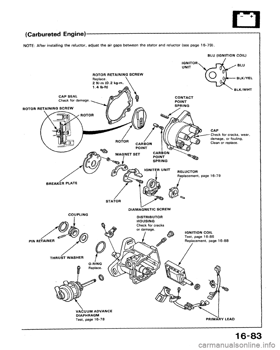 HONDA ACCORD 1994 CB / 4.G Workshop Manual HONDA ACCORD 1994 CB / 4.G Workshop Manual