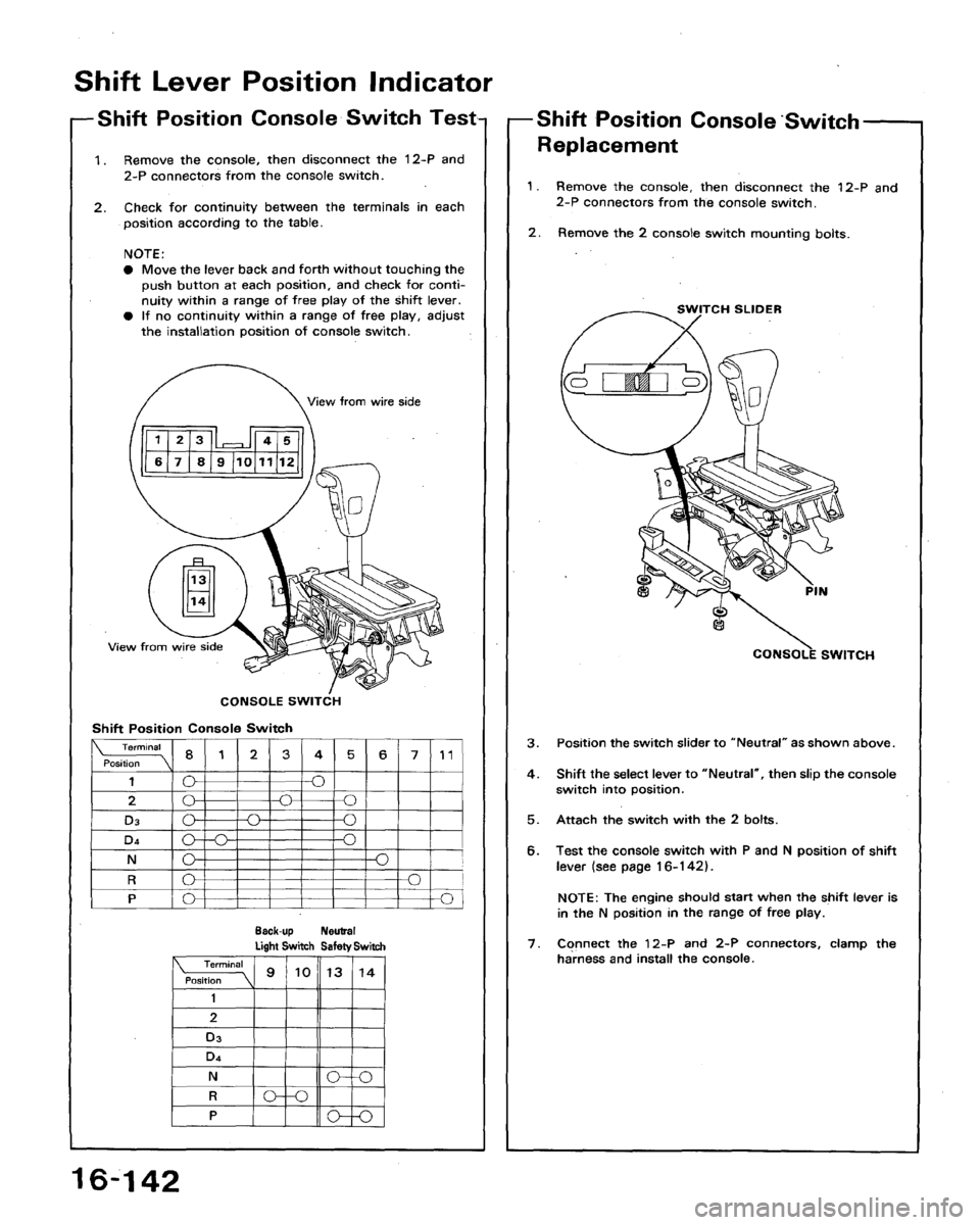 HONDA ACCORD 1994 CB / 4.G Workshop Manual 