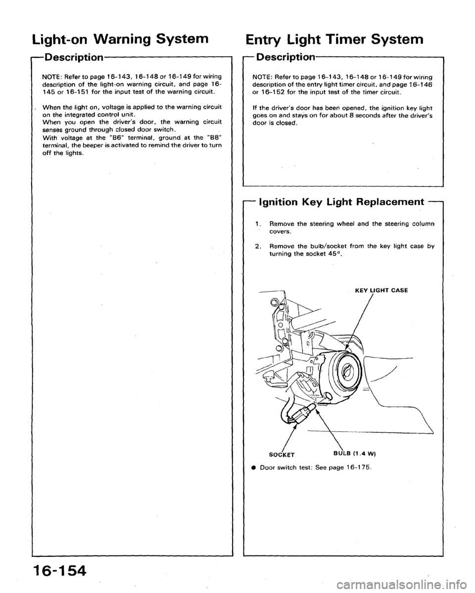 HONDA ACCORD 1994 CB / 4.G Workshop Manual HONDA ACCORD 1994 CB / 4.G Workshop Manual