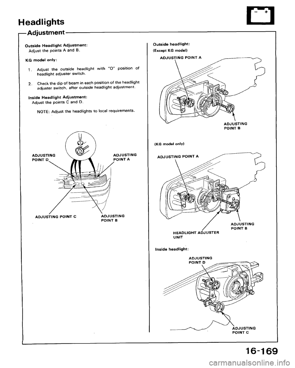 HONDA ACCORD 1994 CB / 4.G Workshop Manual HONDA ACCORD 1994 CB / 4.G Workshop Manual