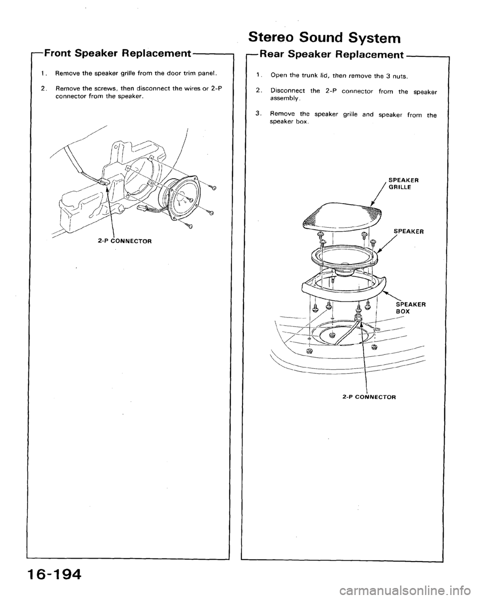 HONDA ACCORD 1994 CB / 4.G Workshop Manual HONDA ACCORD 1994 CB / 4.G Workshop Manual