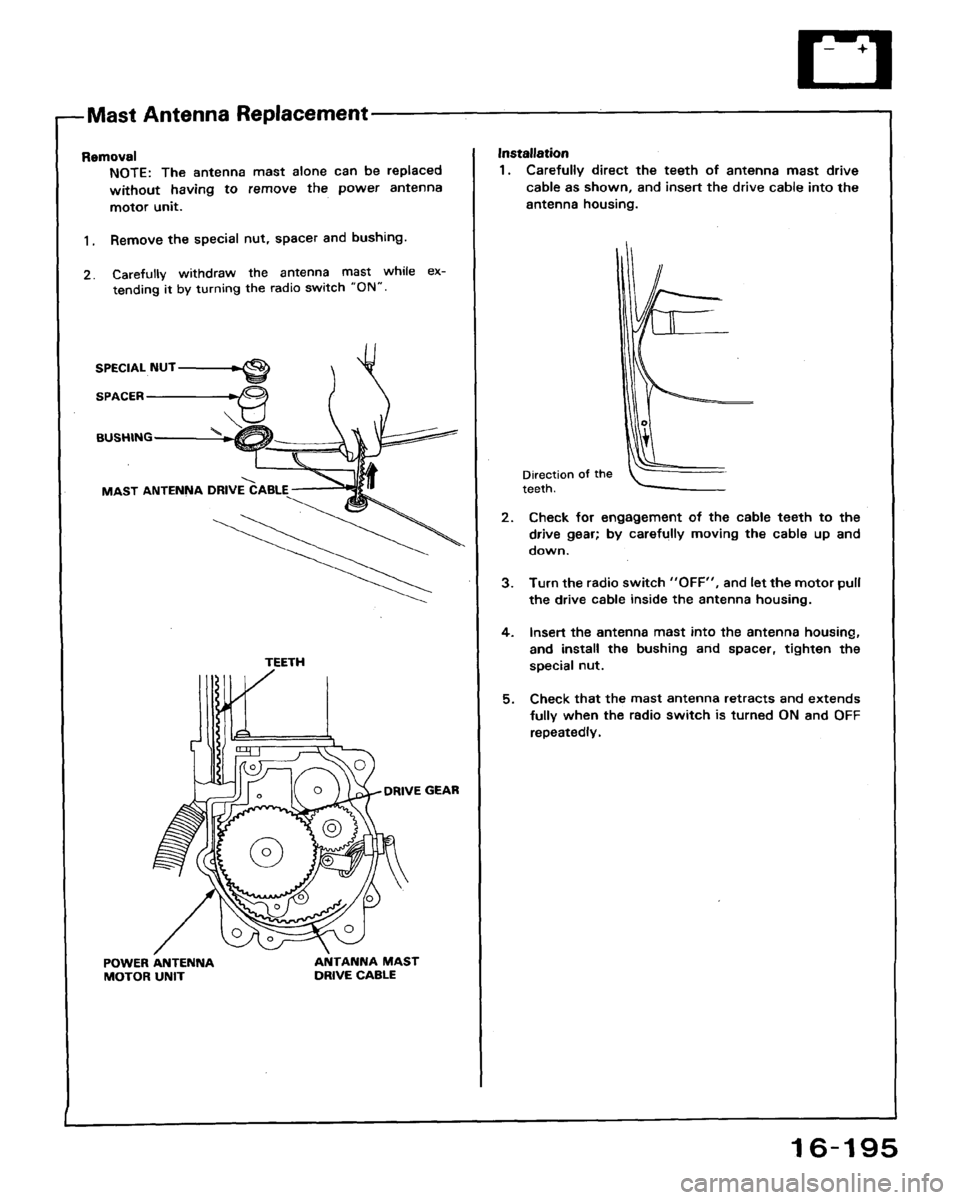 HONDA ACCORD 1994 CB / 4.G Workshop Manual HONDA ACCORD 1994 CB / 4.G Workshop Manual