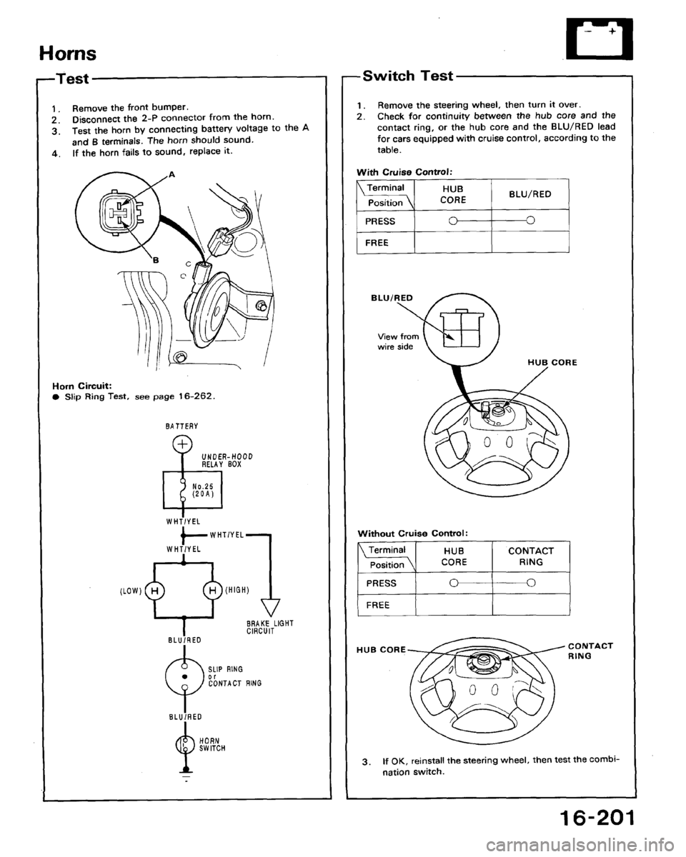 HONDA ACCORD 1994 CB / 4.G Workshop Manual 