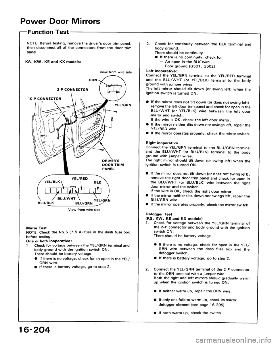 HONDA ACCORD 1994 CB / 4.G Workshop Manual 