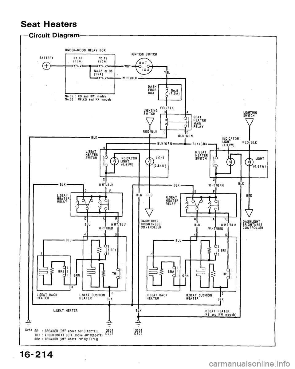 HONDA ACCORD 1994 CB / 4.G Workshop Manual 