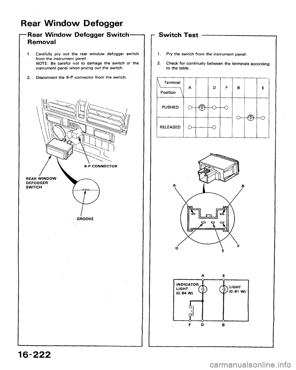 HONDA ACCORD 1994 CB / 4.G Workshop Manual HONDA ACCORD 1994 CB / 4.G Workshop Manual