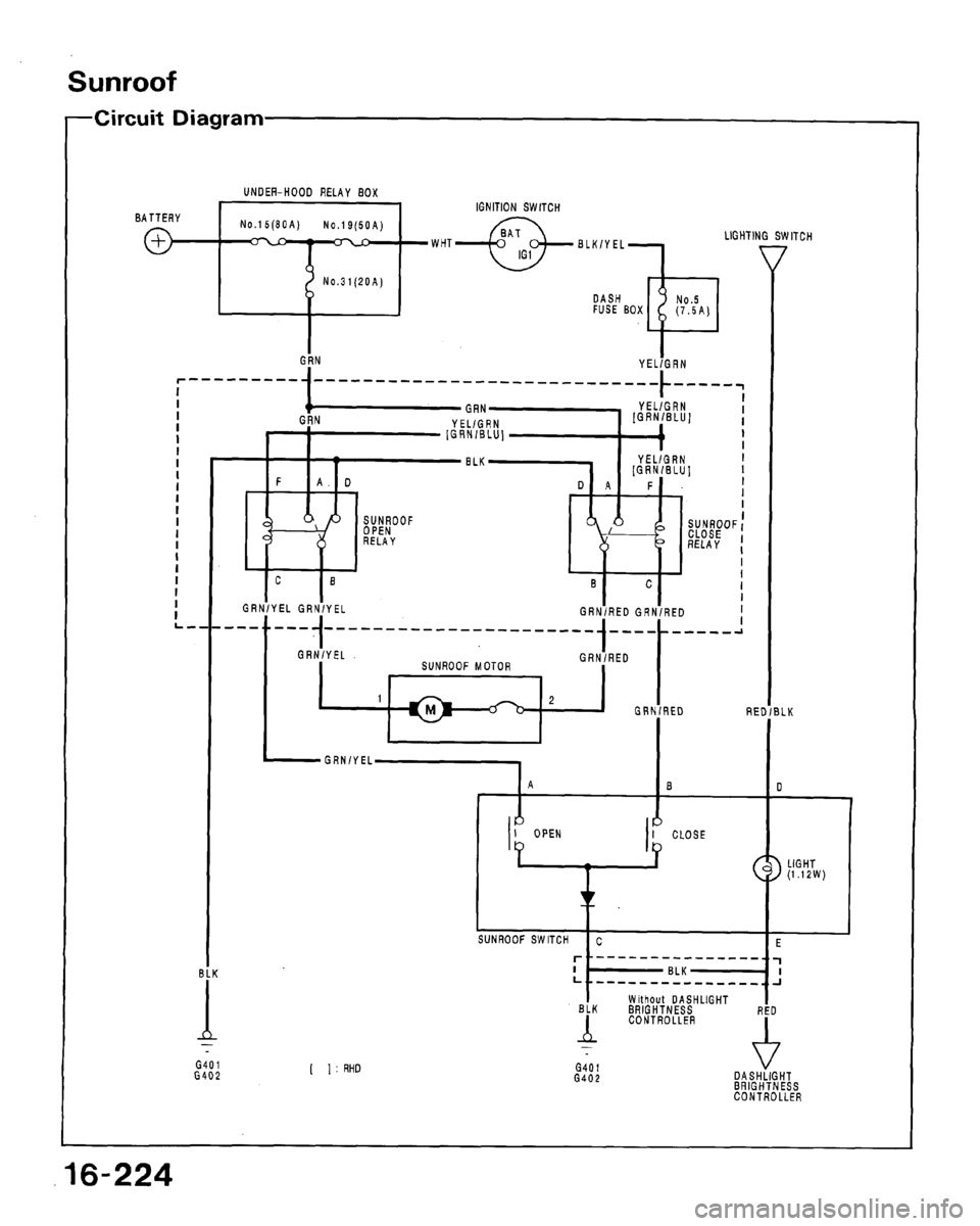 HONDA ACCORD 1992 CB / 4.G Workshop Manual 