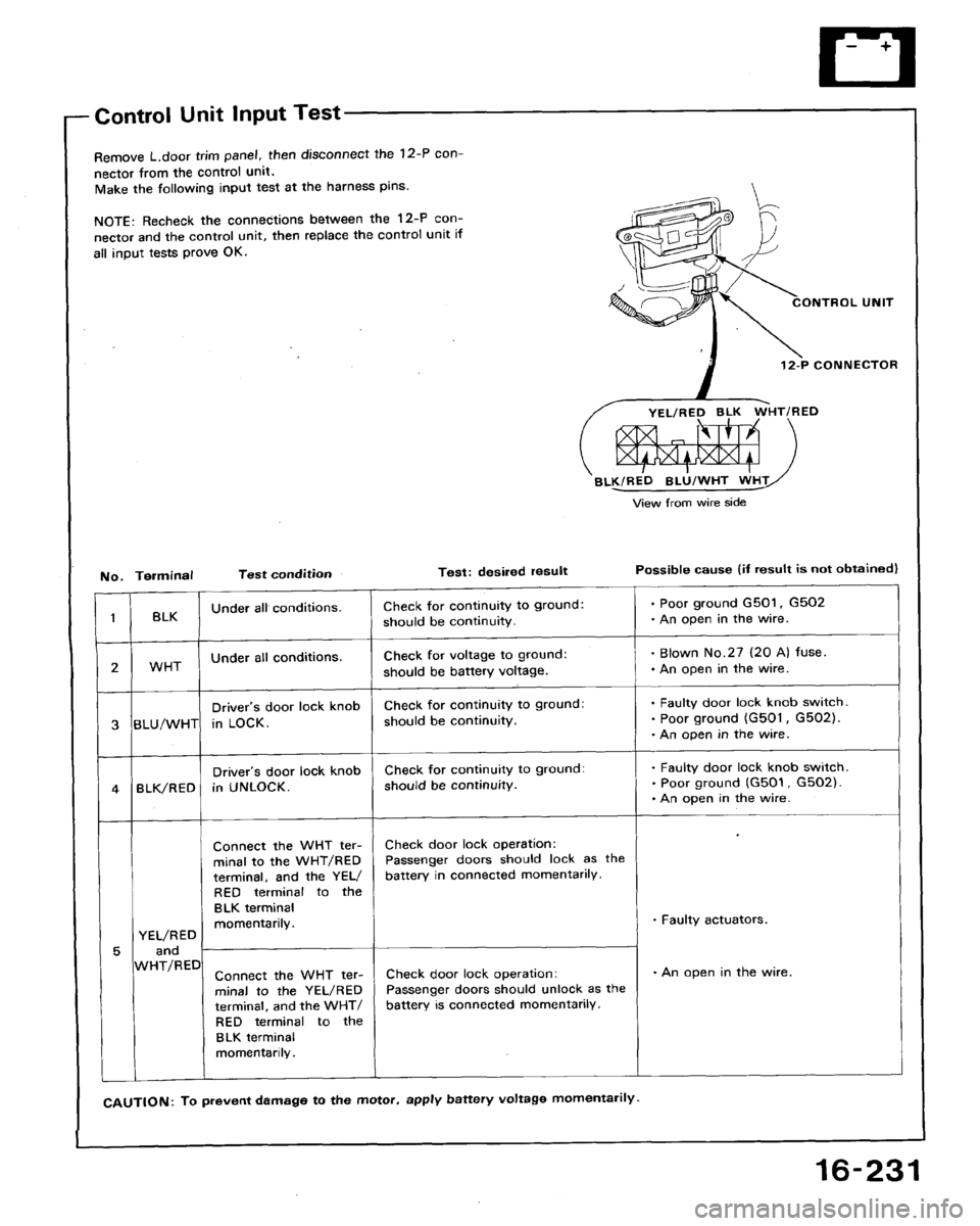 HONDA ACCORD 1994 CB / 4.G Workshop Manual 