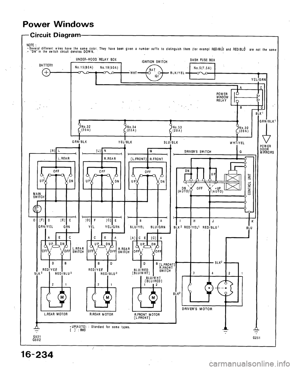 HONDA ACCORD 1989 CB / 4.G Workshop Manual 