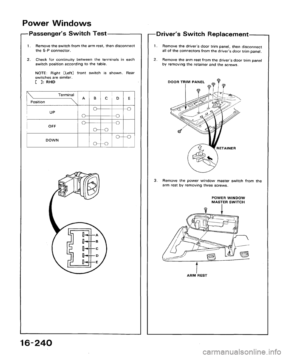 HONDA ACCORD 1994 CB / 4.G Workshop Manual 