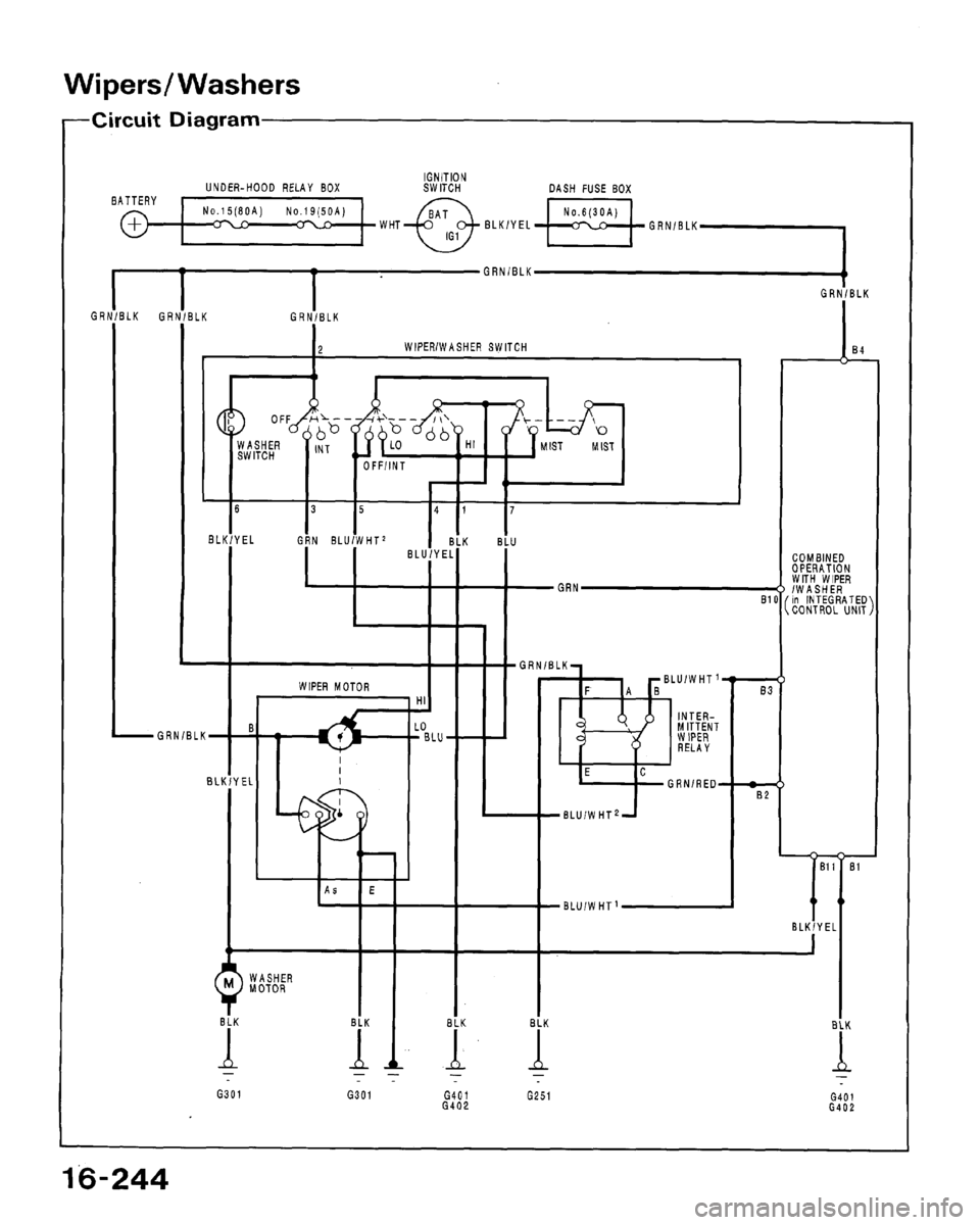 HONDA ACCORD 1994 CB / 4.G Workshop Manual 