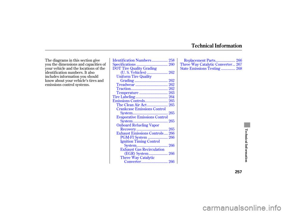 HONDA ACCORD HYBRID 2007 CL7 / 7.G Owners Manual Thediagramsinthissectiongive
you the dimensions and capacities of
your vehicle and the locations of the
identif ication numbers. It also
includes inf ormation you should
know about your vehicle’s t HONDA ACCORD HYBRID 2007 CL7 / 7.G Owners Manual Thediagramsinthissectiongive
you the dimensions and capacities of
your vehicle and the locations of the
identif ication numbers. It also
includes inf ormation you should
know about your vehicle’s t