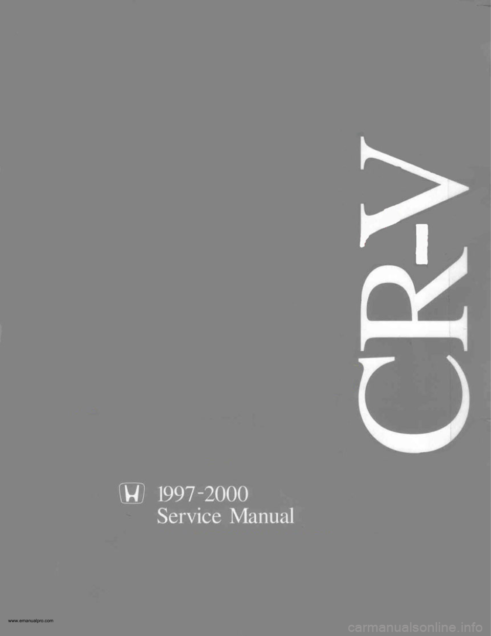 HONDA CR-V 2000 RD1-RD3 / 1.G Workshop Manual 
www.emanualpro.com  