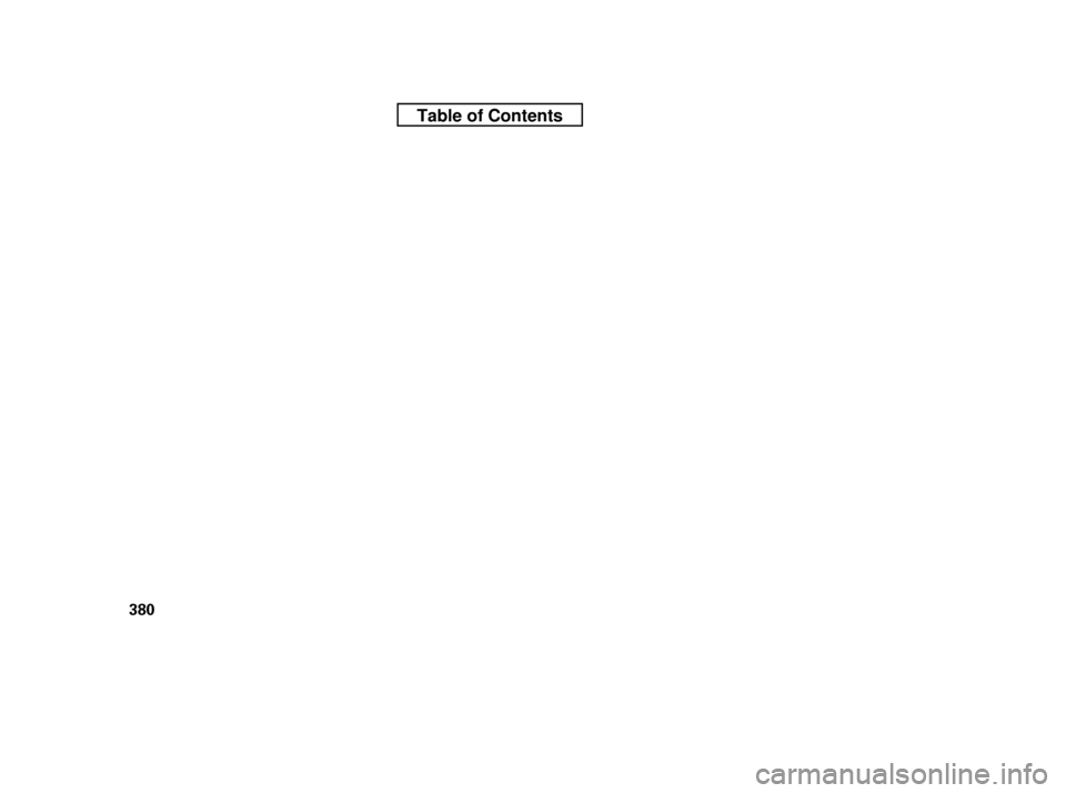 HONDA CR-V 2010 RD1-RD5, RE7 / 3.G Owners Manual 380
Table of Contents 