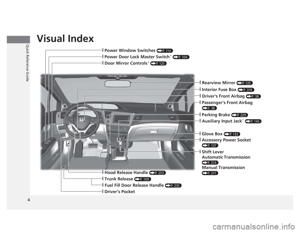 HONDA CIVIC 2012 9.G Owners Manual (345 Pages)