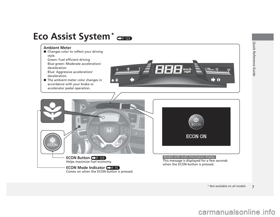 HONDA CIVIC 2012 9.G Owners Manual (345 Pages)