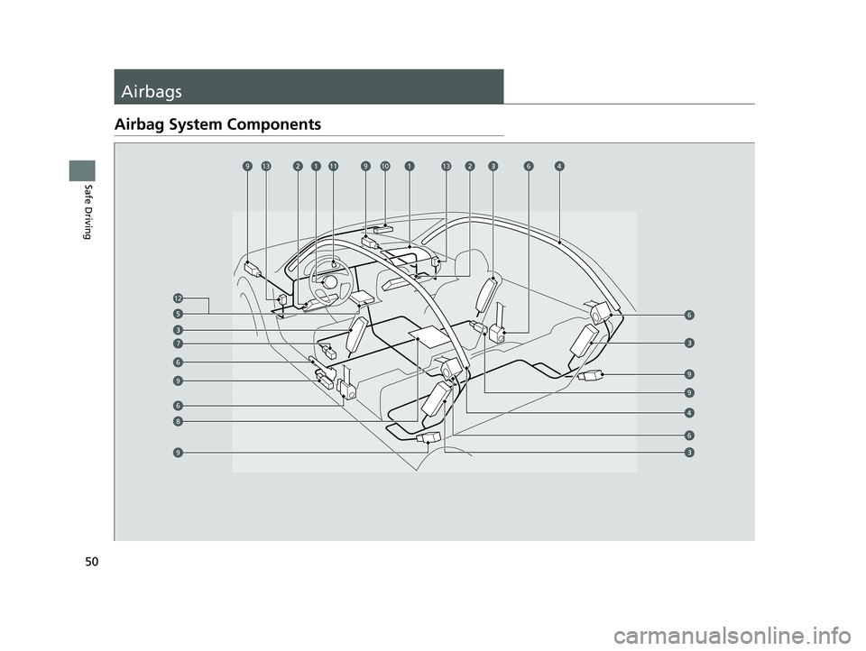 HONDA HRV 2023 Workshop Manual 50
Safe Driving
Airbags
Airbag System Components
91311910136
6
9
9
6
12
7
6
9
6
8
9
23 HR-V-313V06000_01.book 50 ページ 2022年4月4日 月曜日 午前10時49分 HONDA HRV 2023 Workshop Manual 50
Safe Driving
Airbags
Airbag System Components
91311910136
6
9
9
6
12
7
6
9
6
8
9
23 HR-V-313V06000_01.book 50 ページ 2022年4月4日 月曜日 午前10時49分