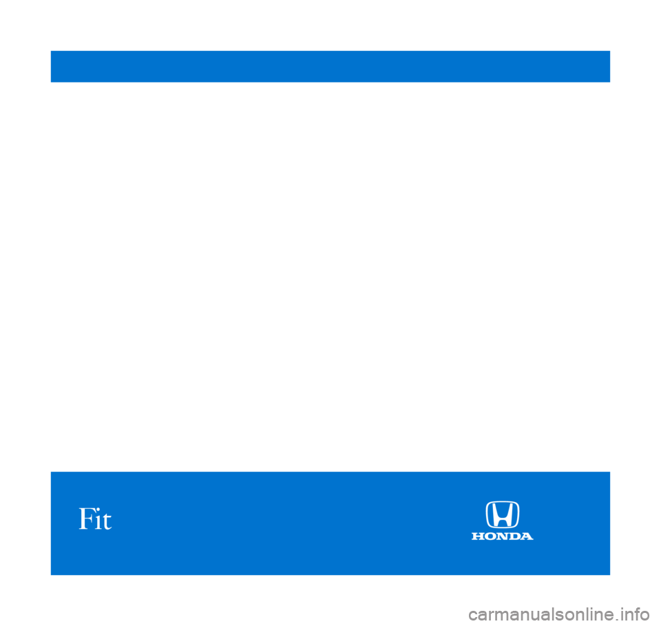 HONDA FIT 2010 2.G Technology Reference Guide 