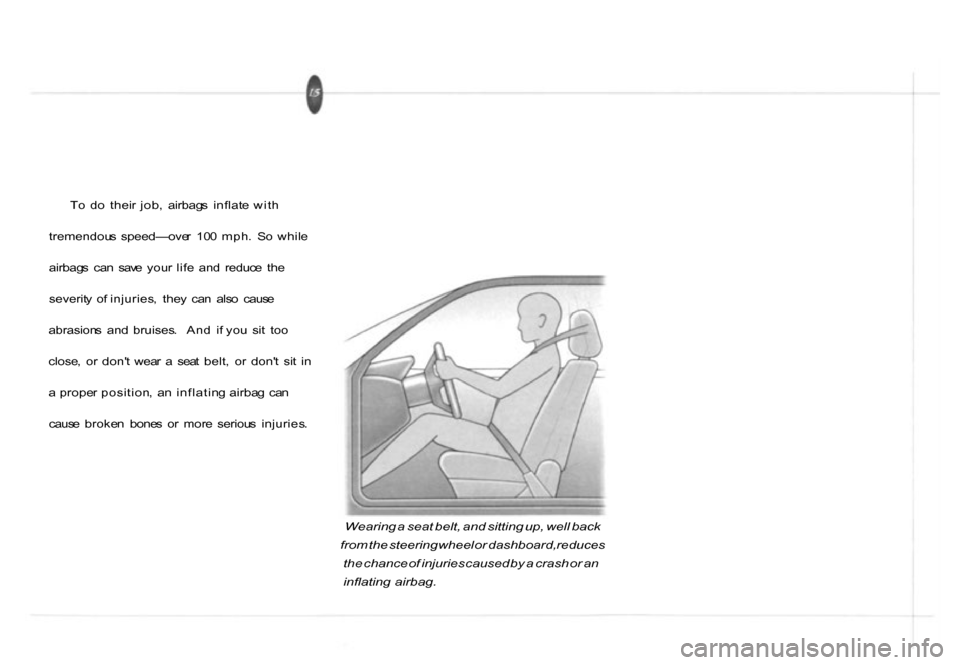 HONDA PASSPORT 2001 2.G Owners Manual
T
o d o thei r job , airbag s inflat e wit h
tremendou s speed—ove r 10 0 mph . S o whil e
airbag s ca n sav e you r lif e an d reduc e th e
severit y o f injuries , the y ca n als HONDA PASSPORT 2001 2.G Owners Manual
T
o d o thei r job , airbag s inflat e wit h
tremendou s speed—ove r 10 0 mph . S o whil e
airbag s ca n sav e you r lif e an d reduc e th e
severit y o f injuries , the y ca n als