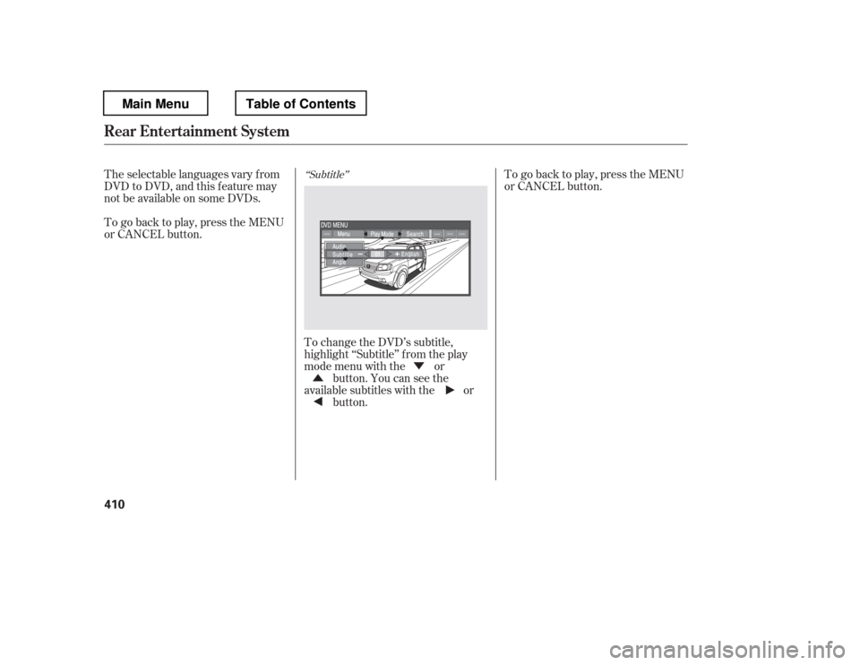 HONDA PILOT 2012 2.G Owners Manual Ý
Û
‘‘Subtitle
