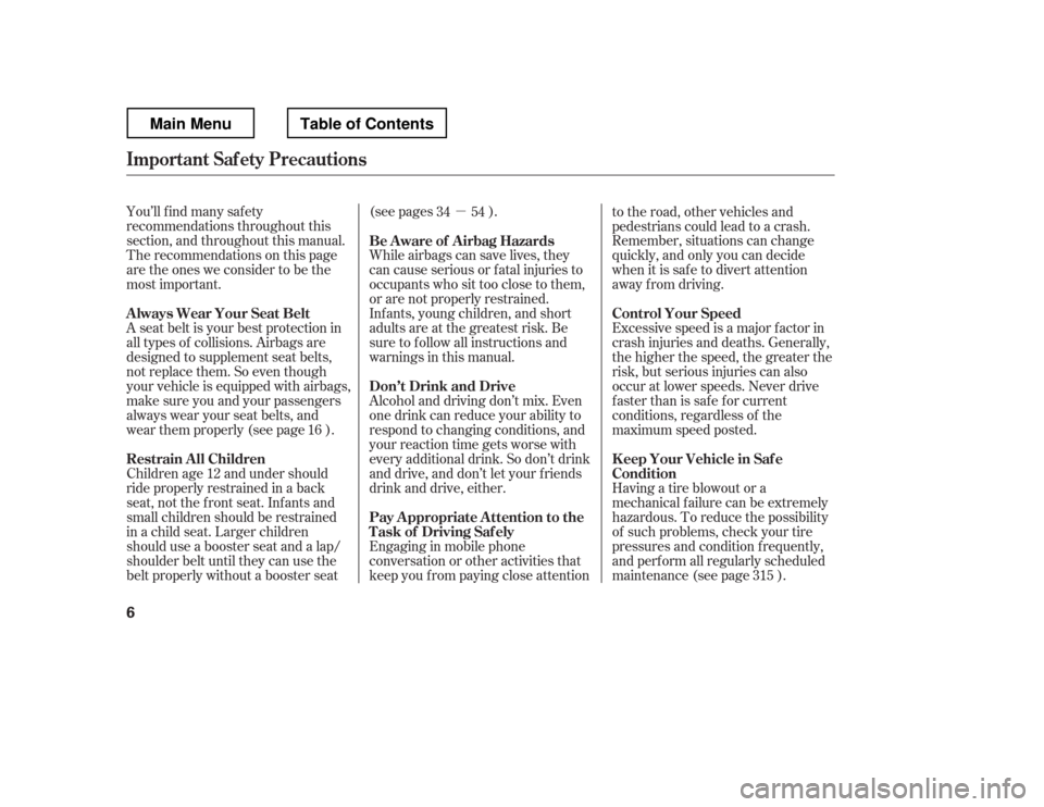 HONDA RIDGELINE 2012 1.G User Guide µ
You