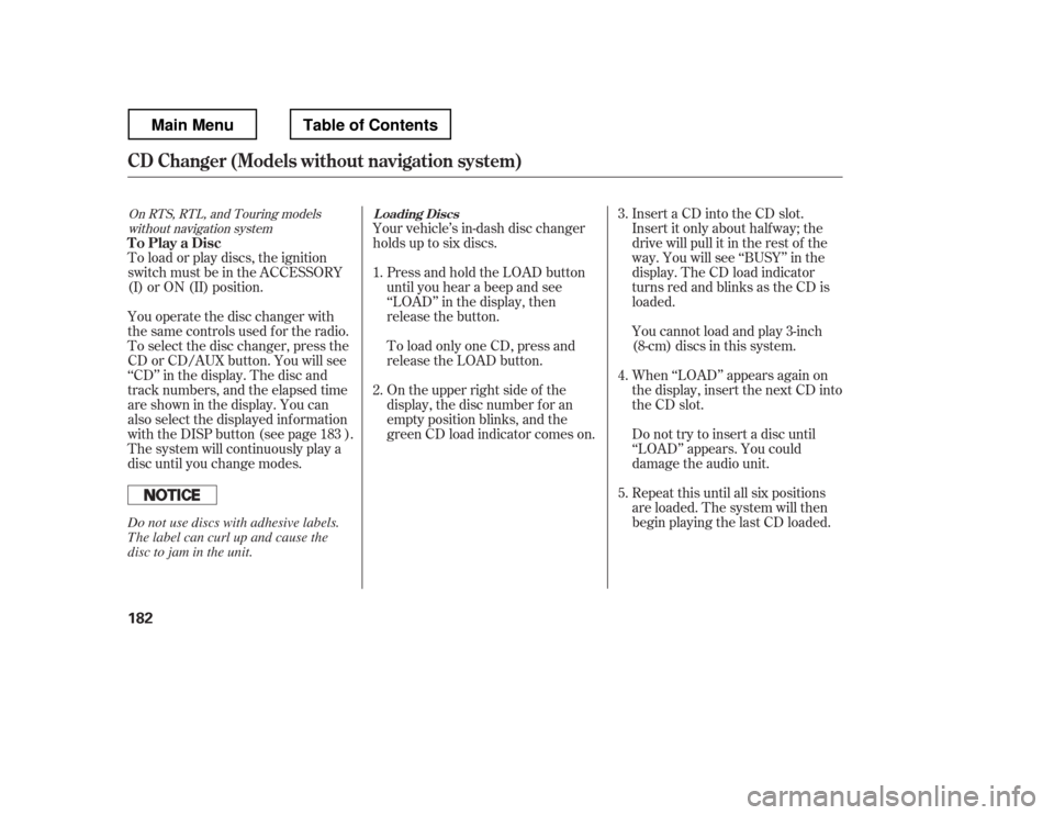 HONDA RIDGELINE 2012 1.G Owners Manual Your vehicle