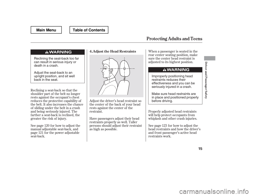 HONDA RIDGELINE 2012 1.G Owners Manual Adjust the driver HONDA RIDGELINE 2012 1.G Owners Manual Adjust the driver