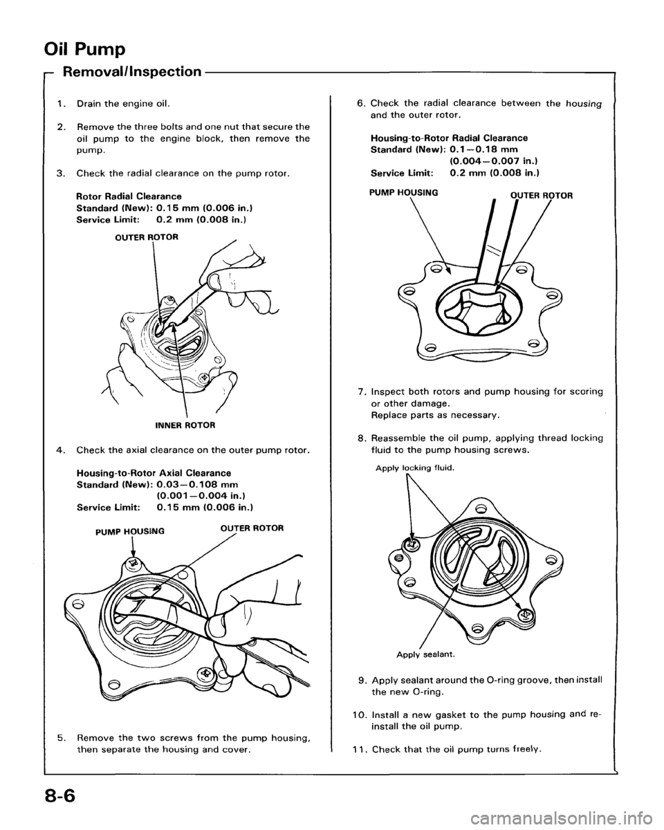 HONDA ACCORD 1986 CA / 3.G Workshop Manual 