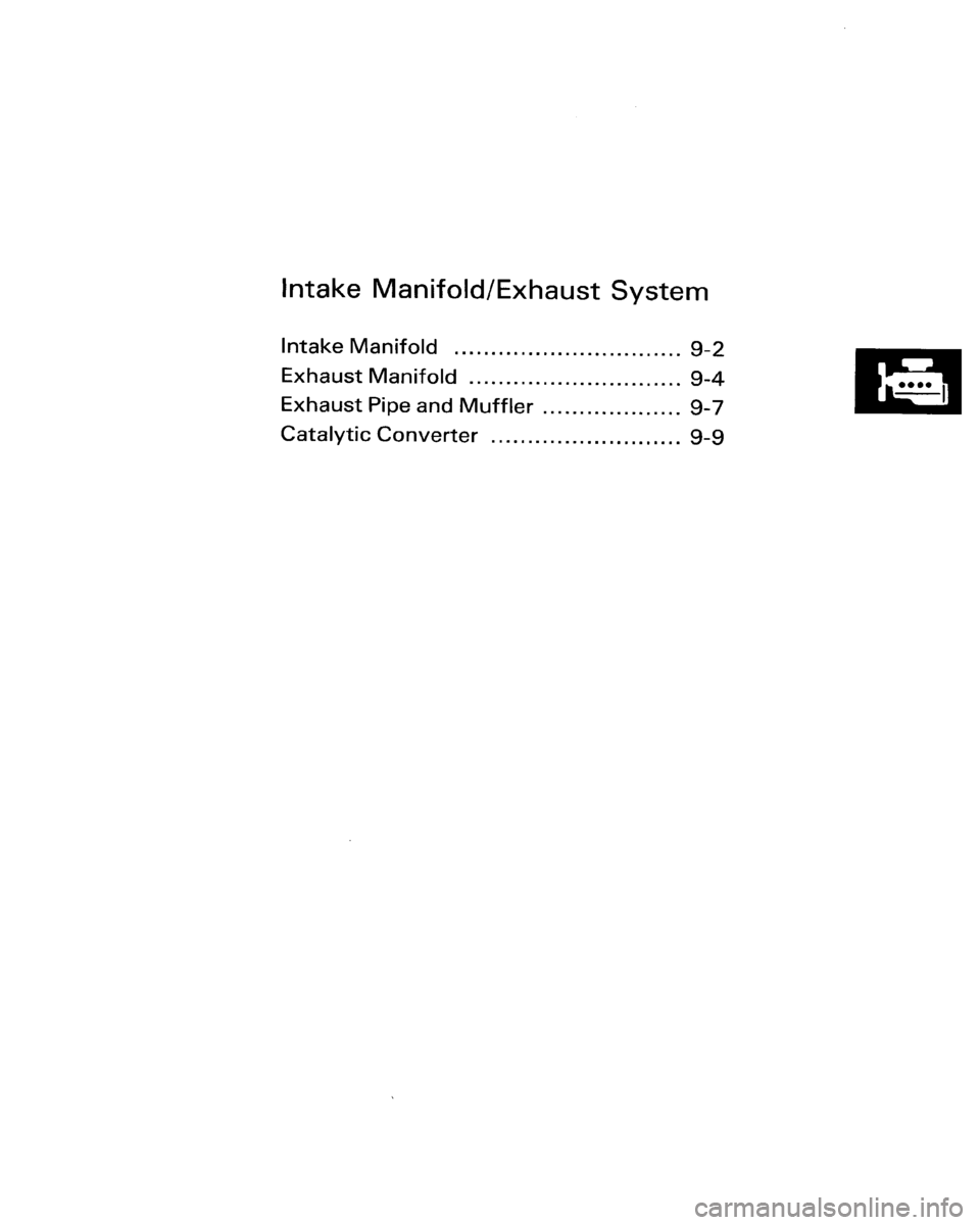 HONDA ACCORD 1986 CA / 3.G Workshop Manual 