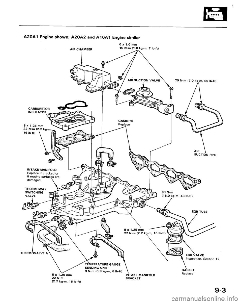 HONDA ACCORD 1986 CA / 3.G Workshop Manual 