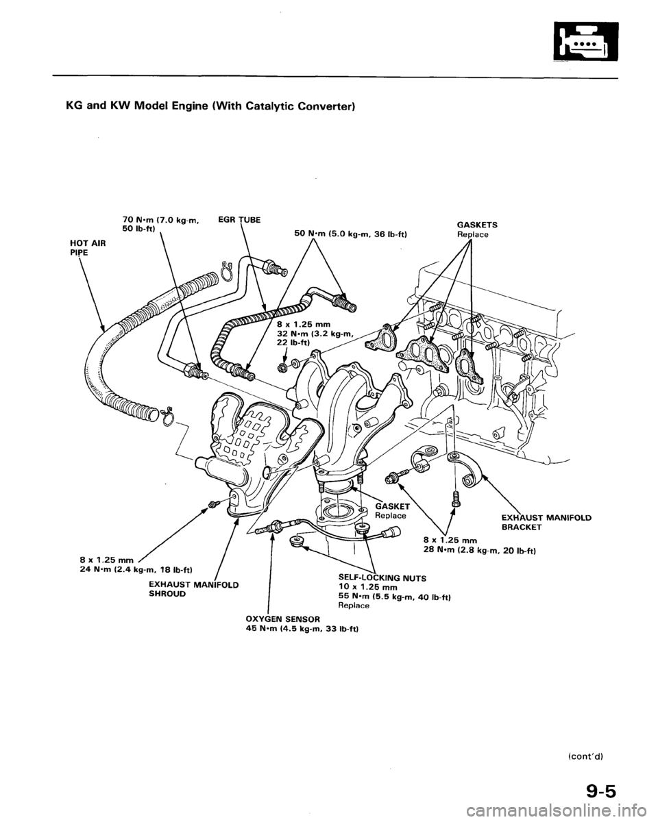 HONDA ACCORD 1986 CA / 3.G Workshop Manual 