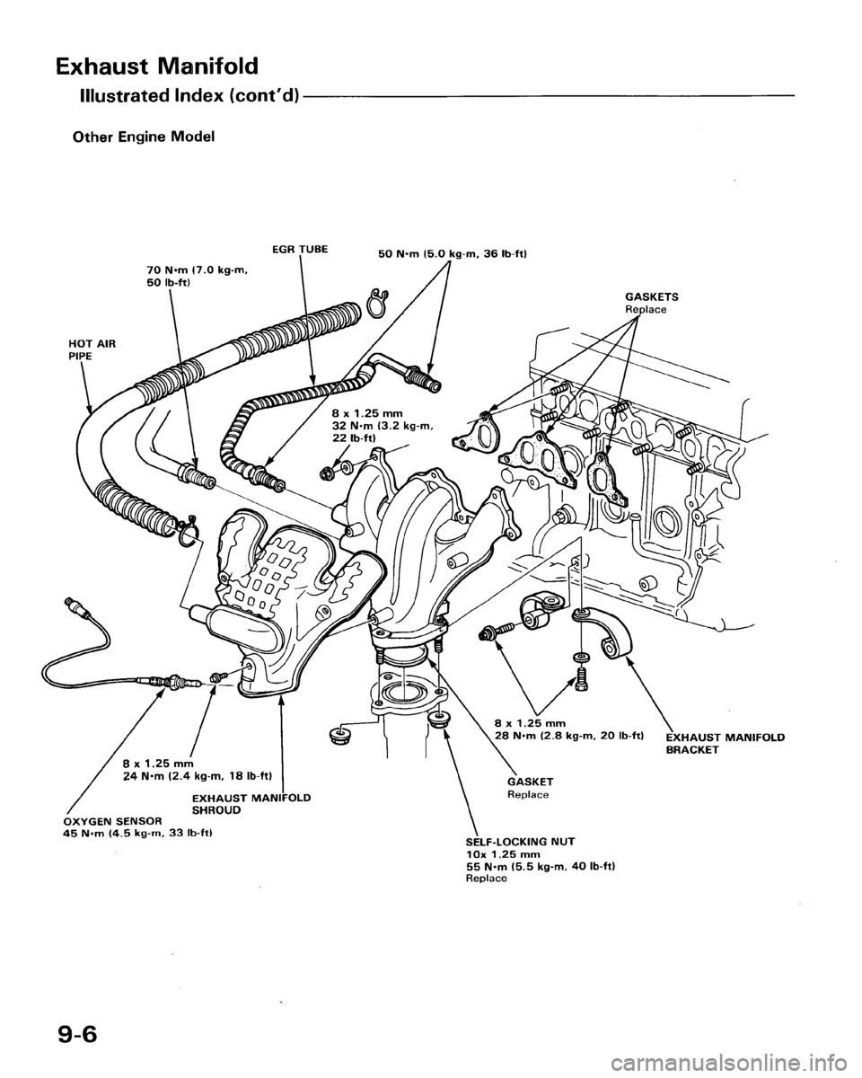 HONDA ACCORD 1986 CA / 3.G Workshop Manual 