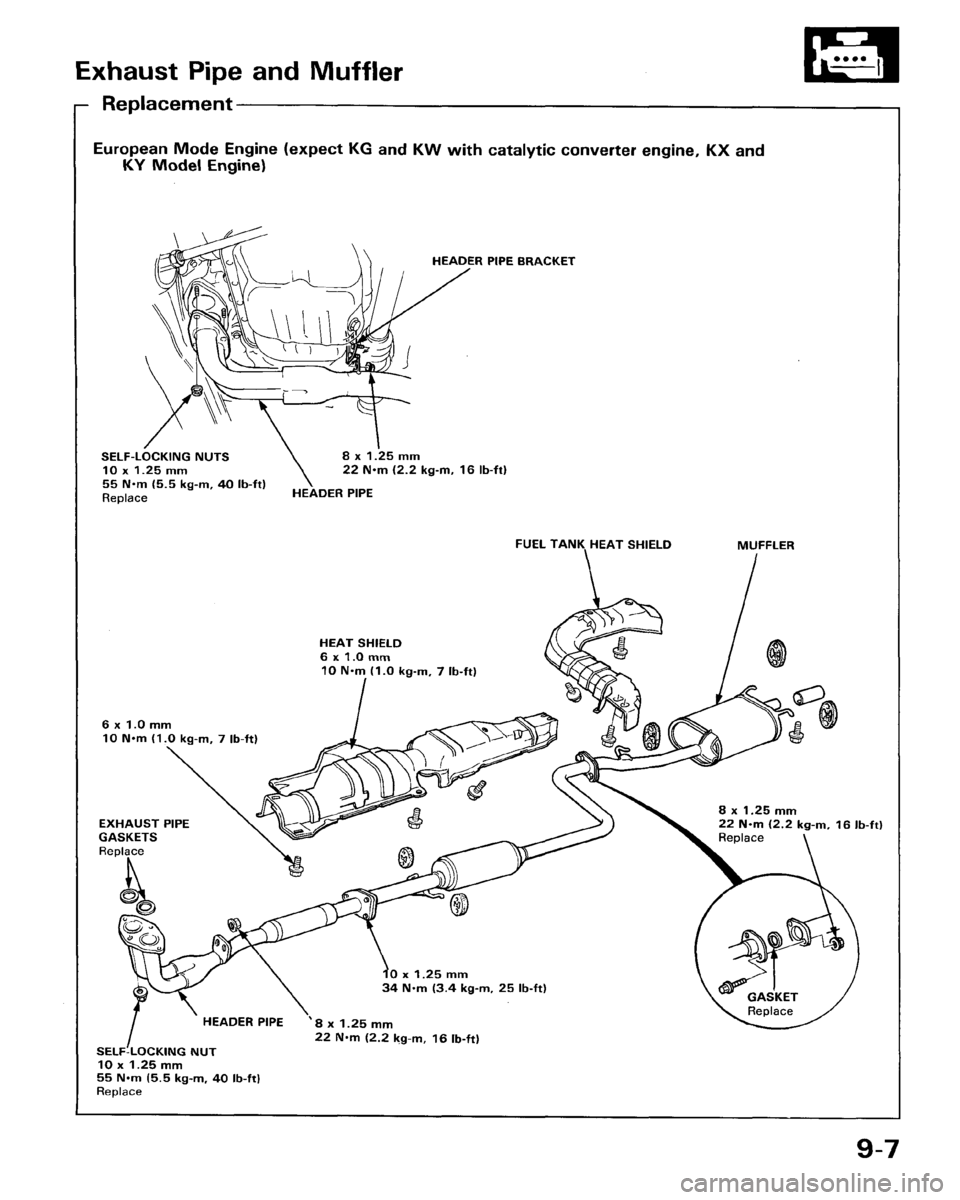 HONDA ACCORD 1986 CA / 3.G Workshop Manual 