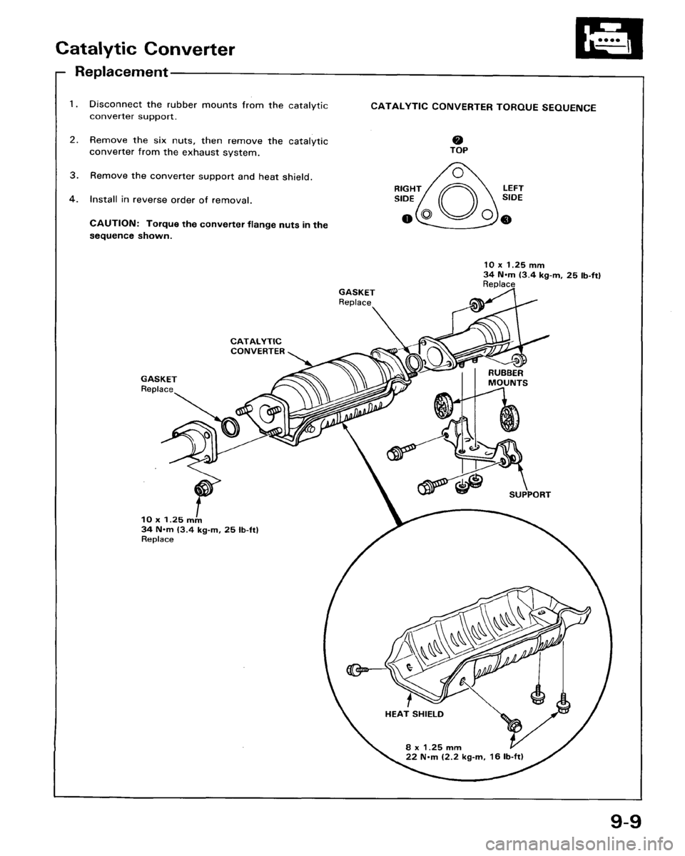 HONDA ACCORD 1986 CA / 3.G Workshop Manual 