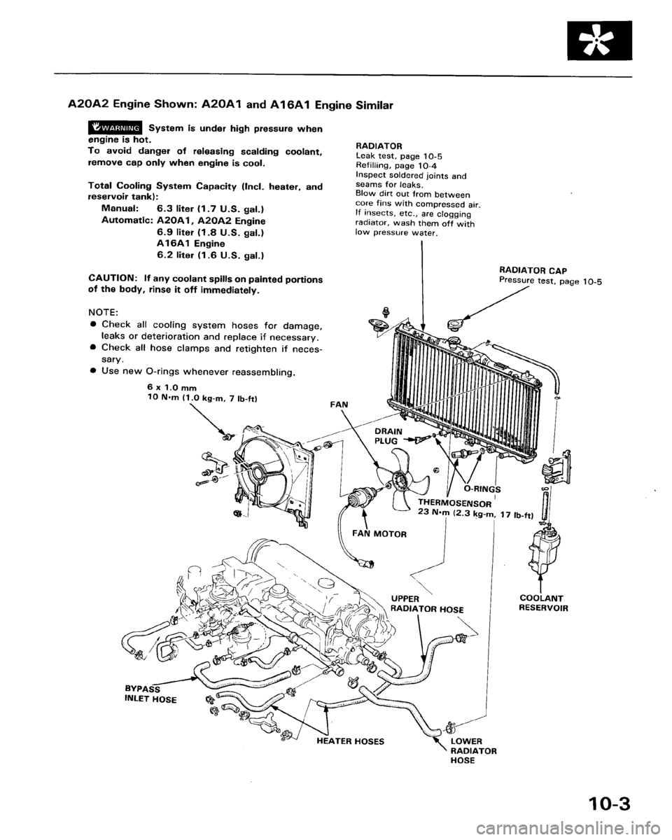 HONDA ACCORD 1986 CA / 3.G Workshop Manual 