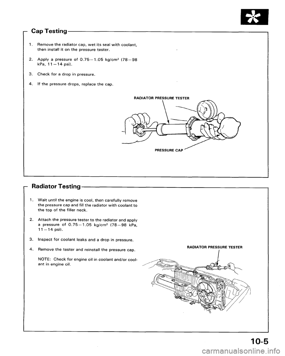 HONDA ACCORD 1986 CA / 3.G Workshop Manual 