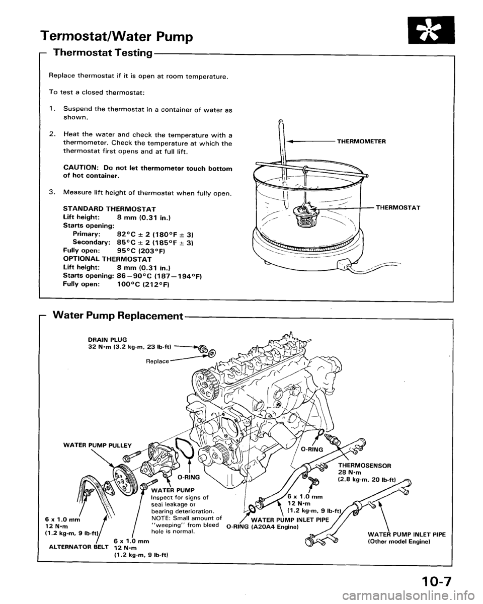 HONDA ACCORD 1986 CA / 3.G Workshop Manual 