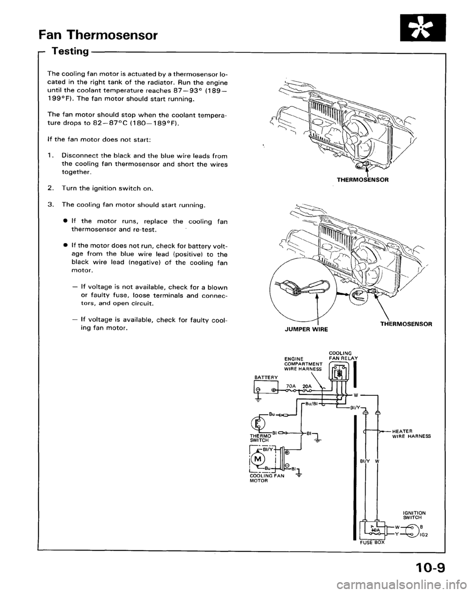 HONDA ACCORD 1986 CA / 3.G Workshop Manual 